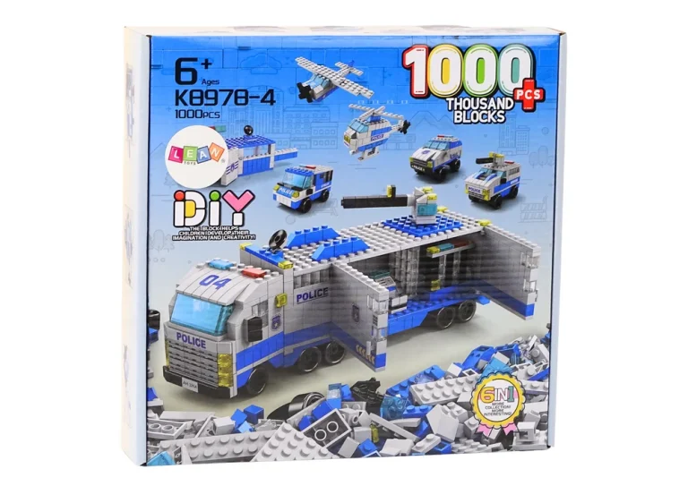 Građevinske Kocke Policijski Kamion 6 U 1 1000 Kom 3
