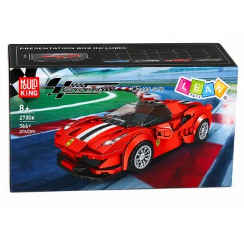 Građevinske Kocke Sportski Auto Crveni S Vitrinom 364 Kom 5
