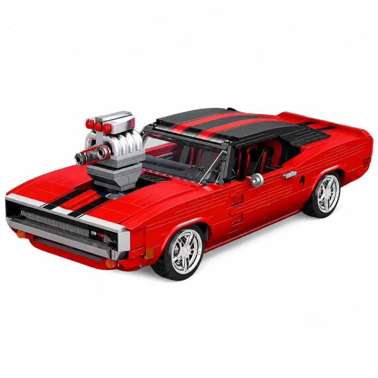 Građevinske Kocke Sportski Automobil Charger, Crveni, 1869 Kom 2