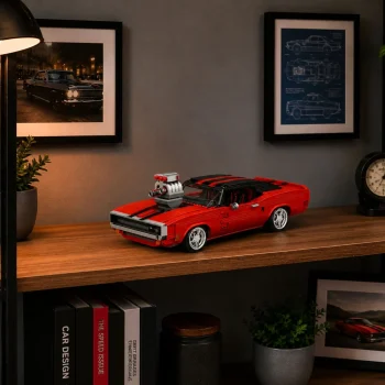 Građevinske Kocke Sportski Automobil Charger, Crveni, 1869 Kom 3