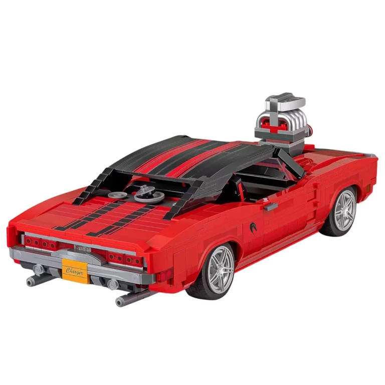 Građevinske Kocke Sportski Automobil Charger, Crveni, 1869 Kom 4