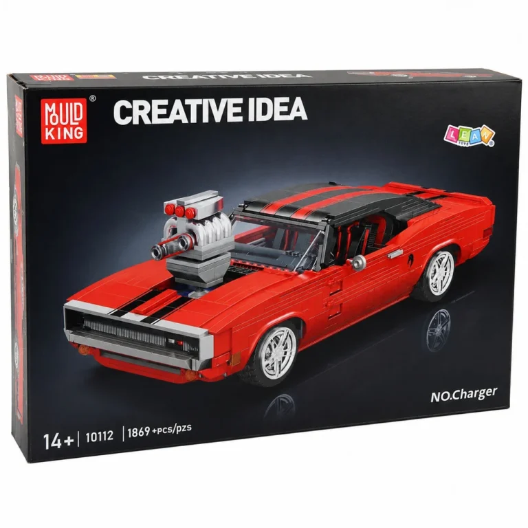 Građevinske Kocke Sportski Automobil Charger, Crveni, 1869 Kom 6