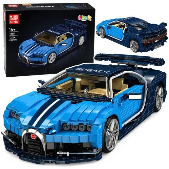 Građevinske Kocke Sportski Automobil, Plavi, 1212 Kom 1
