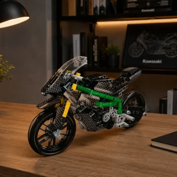 Građevinske Kocke Sportski Motocikl Crni, 656 Kom 4