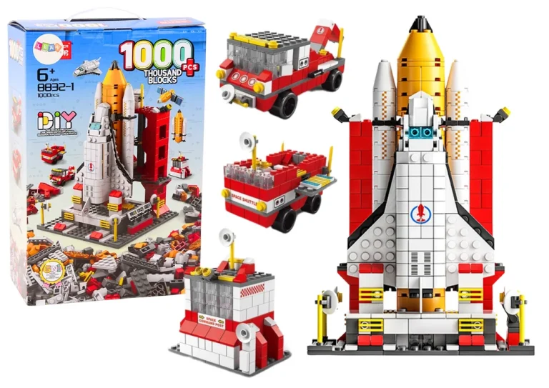 Građevinske Kocke Svemirska Raketa 6 U 1 1000 Kom 1