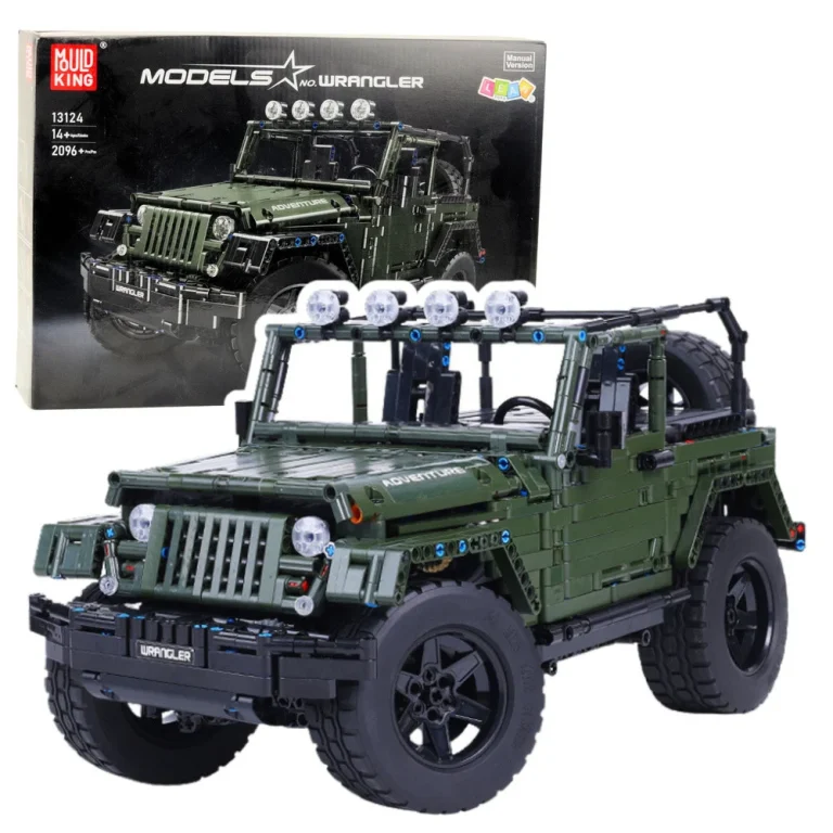 Građevinske Kocke Terenski Automobil Vojni Zeleni 2078 Kom 1
