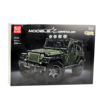 Građevinske Kocke Terenski Automobil Vojni Zeleni 2078 Kom 4