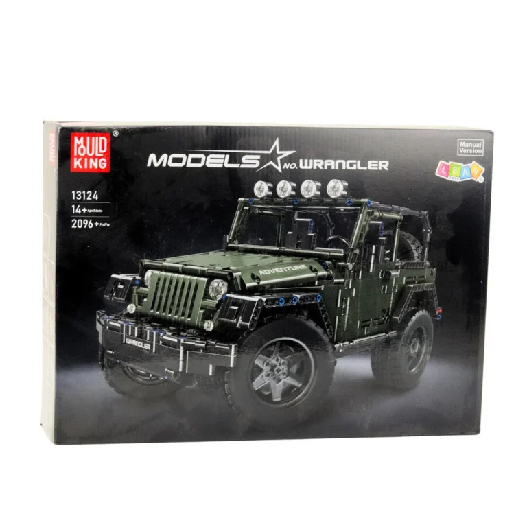 Građevinske Kocke Terenski Automobil Vojni Zeleni 2078 Kom 4