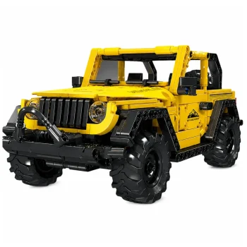 Građevinske Kocke Terensko Vozilo Wrangler, žuti, 746 Kom 2