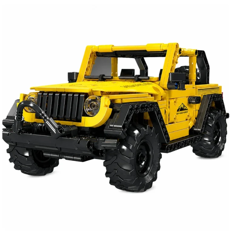 Građevinske Kocke Terensko Vozilo Wrangler, žuti, 746 Kom 2