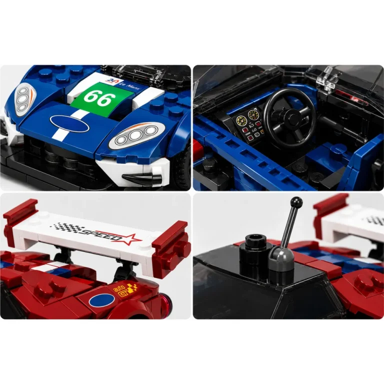 Građevinske Kocke Trkaći Auto Gt2016 S Vitrinom 347 Dijelova 4