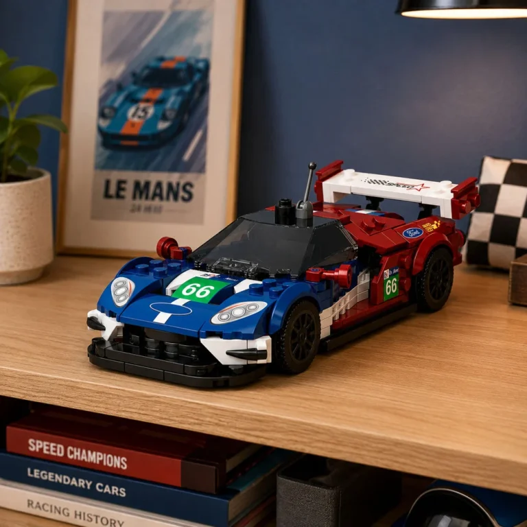 Građevinske Kocke Trkaći Auto Gt2016 S Vitrinom 347 Dijelova 5