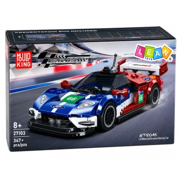 Građevinske Kocke Trkaći Auto Gt2016 S Vitrinom 347 Dijelova 6