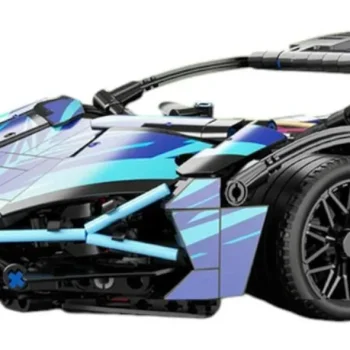 Građevinske Kockice Sportski Auto 1:14, 1280 Dijelova 7