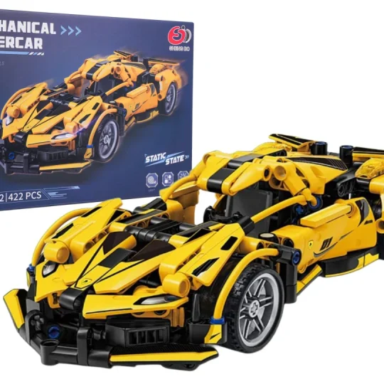 Građevinske Kockice Sportski Auto žuti, 422 Dijela 1