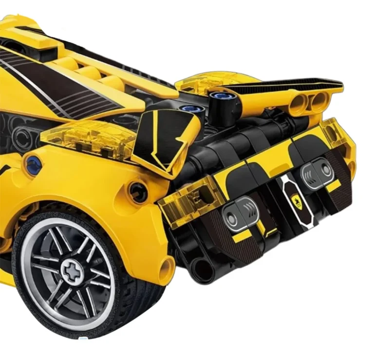 Građevinske Kockice Sportski Auto žuti, 422 Dijela 4