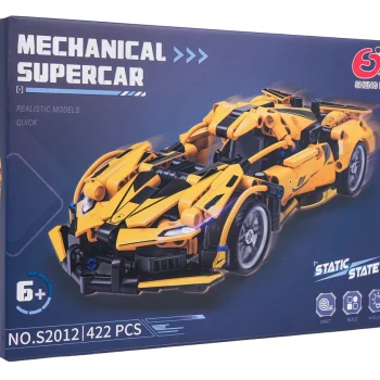 Građevinske Kockice Sportski Auto žuti, 422 Dijela 5