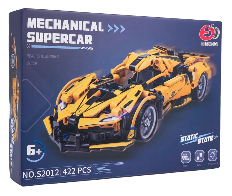 Građevinske Kockice Sportski Auto žuti, 422 Dijela 5