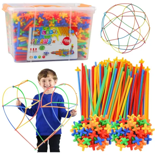 Građevinske Slamke 3d/4d šarene 1000 Kom 1