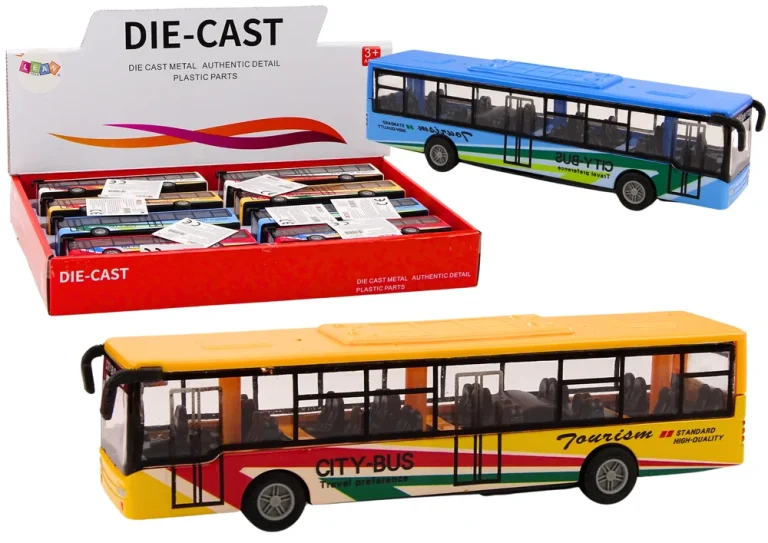 Gradski Autobus S Frikcionim Pogonom, 15 Cm, Metalni 1