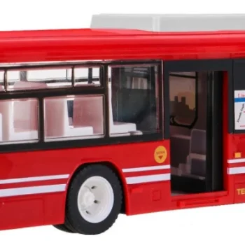 Gradski Autobus Za Djecu 6+ Godina, Daljinski Upravljani, Crveni, 1:20 Pokretni Dijelovi, Crvena 4