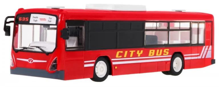Gradski Autobus Za Djecu 6+ Godina, Daljinski Upravljani, Crveni, 1:20 Pokretni Dijelovi, Crvena 5