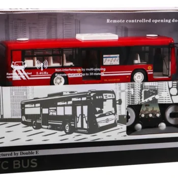 Gradski Autobus Za Djecu 6+ Godina, Daljinski Upravljani, Crveni, 1:20 Pokretni Dijelovi, Crvena 6
