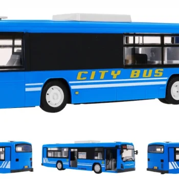 Gradski Autobus Za Djecu 6+ Godina, Daljinski Upravljani, Plavi, 1:20, Pokretni Dijelovi, Plava 2