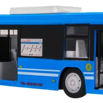 Gradski Autobus Za Djecu 6+ Godina, Daljinski Upravljani, Plavi, 1:20, Pokretni Dijelovi, Plava 3