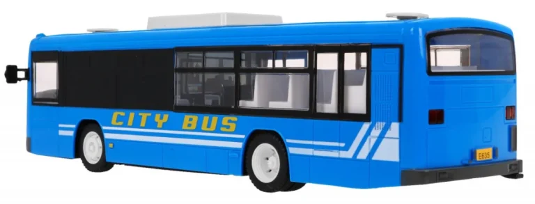 Gradski Autobus Za Djecu 6+ Godina, Daljinski Upravljani, Plavi, 1:20, Pokretni Dijelovi, Plava 5