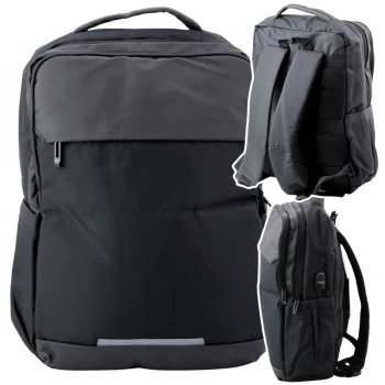 Gradski Poslovni Ruksak S Usb Džepom Za Prijenosno Računalo, Crni, 16l 45cm 4