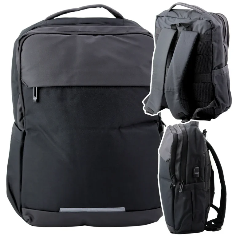 Gradski Poslovni Ruksak S Usb Džepom Za Prijenosno Računalo, Crni, 16l 45cm 4