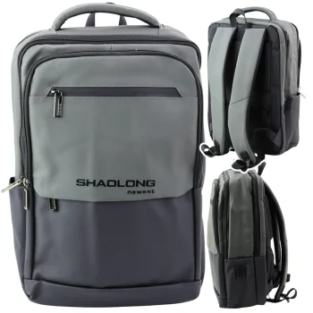 Gradski Poslovni Ruksak S Usb Džepom Za Prijenosno Računalo, Crno Siv, 16l 41cm 4