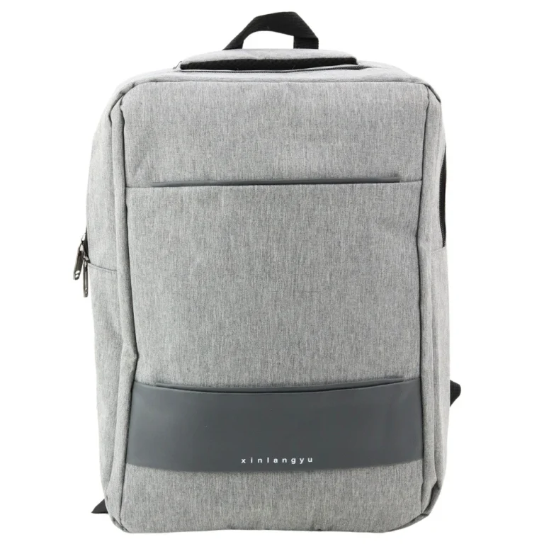 Gradski Poslovni Ruksak S Usb Om I Srednjim Pretincem, Sivi, 14l 40cm 1