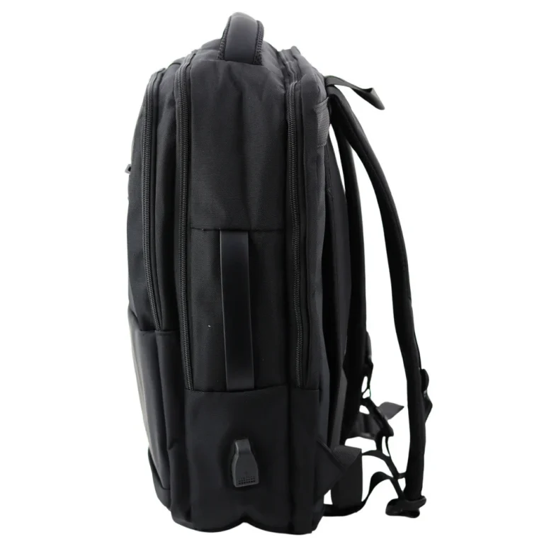 Gradski Poslovni Ruksak S Usb Remenom Za Prsa, Crni, 26l 45cm 2
