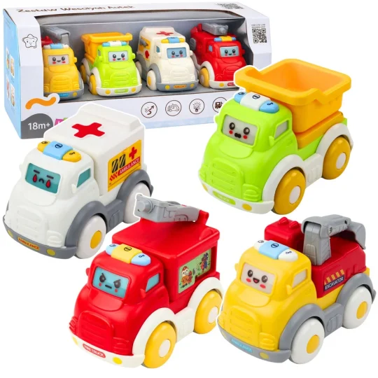 Gradski Set Automobila Za Djecu, Svjetla I Zvukovi, 18 Mj.+ 1