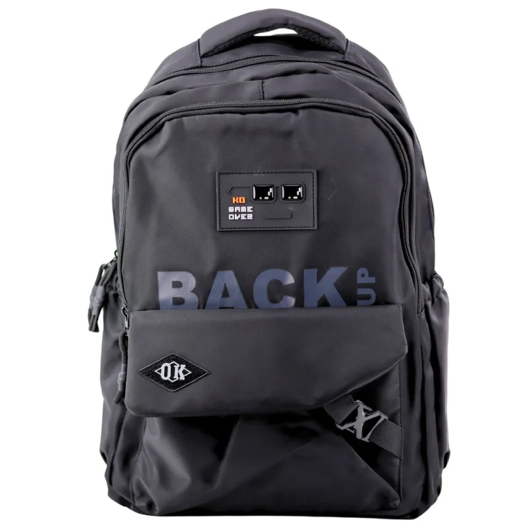 Gradski školski Ruksak S 6 Džepova, Crni, 23l, 46 Cm 1