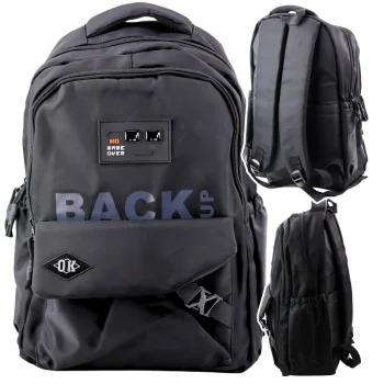 Gradski školski Ruksak S 6 Džepova, Crni, 23l, 46 Cm 4