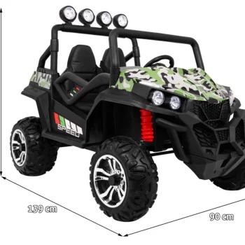 Grand Buggy Strong Lift Za Djecu Moro + 4x4 Pogon + Daljinski Upravljač + Prtljažnik + Mp3 Radio + Led 2