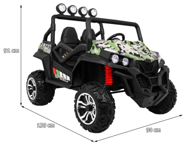 Grand Buggy Strong Lift Za Djecu Moro + 4x4 Pogon + Daljinski Upravljač + Prtljažnik + Mp3 Radio + Led 2