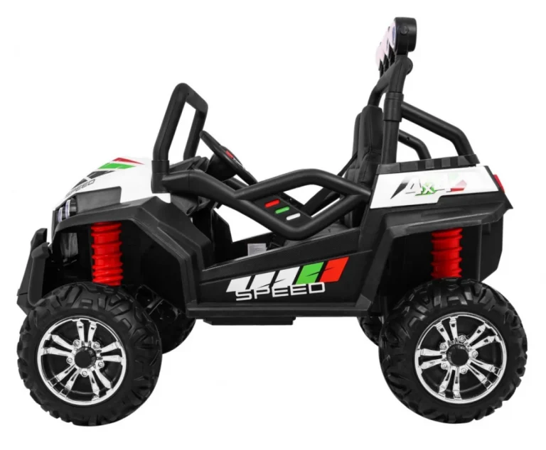 Grand Buggy Strong Lift Za Djecu Bijela + 4x4 Pogon + Daljinski Upravljač + Nosač Za Prtljagu + Mp3 4
