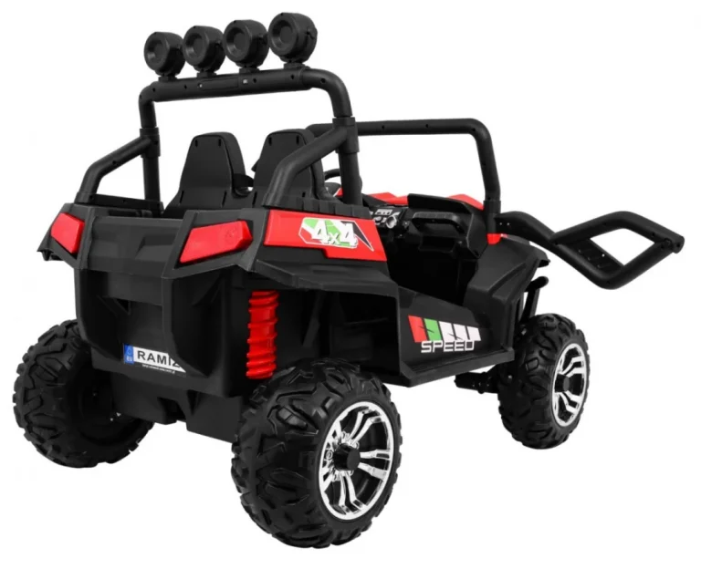 Grand Buggy Strong Lift Za Djecu Crveni + 4x4 Pogon + Daljinski Upravljač + Nosač Za, Crvena 10