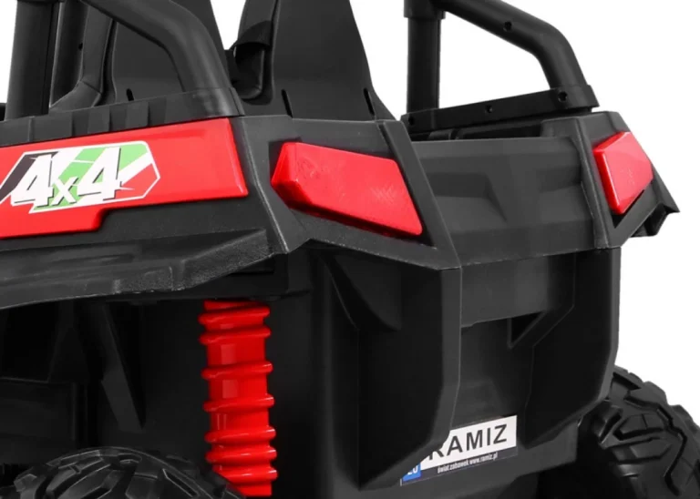 Grand Buggy Strong Lift Za Djecu Crveni + 4x4 Pogon + Daljinski Upravljač + Nosač Za, Crvena 13