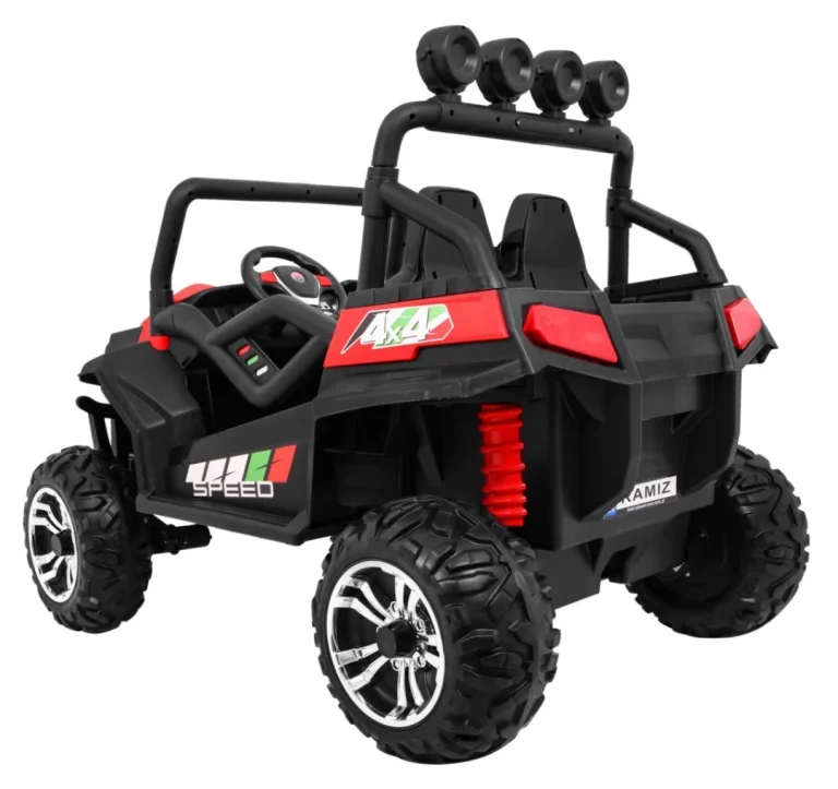 Grand Buggy Strong Lift Za Djecu Crveni + 4x4 Pogon + Daljinski Upravljač + Nosač Za, Crvena 5