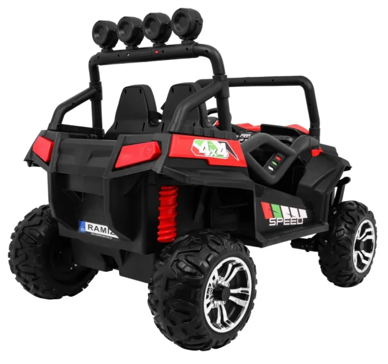 Grand Buggy Strong Lift Za Djecu Crveni + 4x4 Pogon + Daljinski Upravljač + Nosač Za, Crvena 8