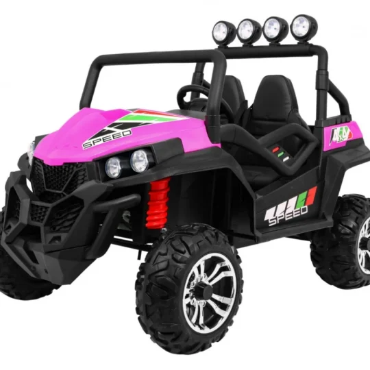 Grand Buggy Strong Lift Za Djecu Roza + 4x4 Pogon + Daljinski Upravljač + Nosač Za Prtljagu + Mp3 1