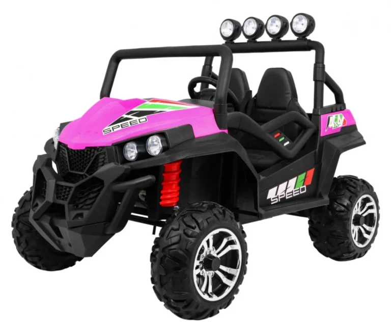 Grand Buggy Strong Lift Za Djecu Roza + 4x4 Pogon + Daljinski Upravljač + Nosač Za Prtljagu + Mp3 1
