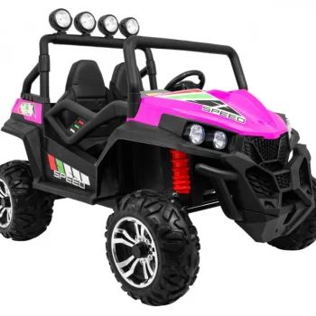 Grand Buggy Strong Lift Za Djecu Roza + 4x4 Pogon + Daljinski Upravljač + Nosač Za Prtljagu + Mp3 10