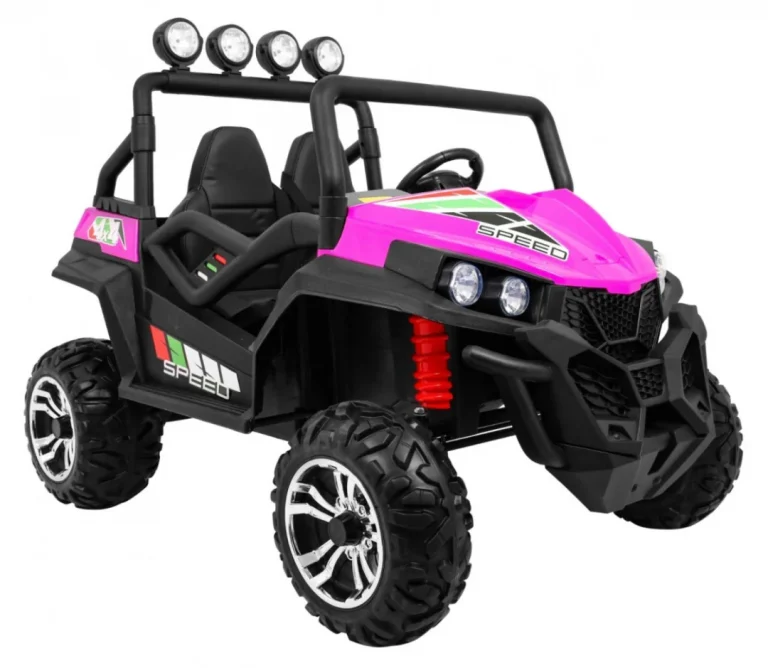Grand Buggy Strong Lift Za Djecu Roza + 4x4 Pogon + Daljinski Upravljač + Nosač Za Prtljagu + Mp3 10