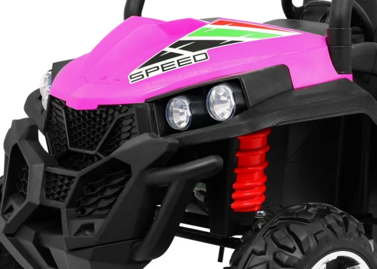Grand Buggy Strong Lift Za Djecu Roza + 4x4 Pogon + Daljinski Upravljač + Nosač Za Prtljagu + Mp3 12